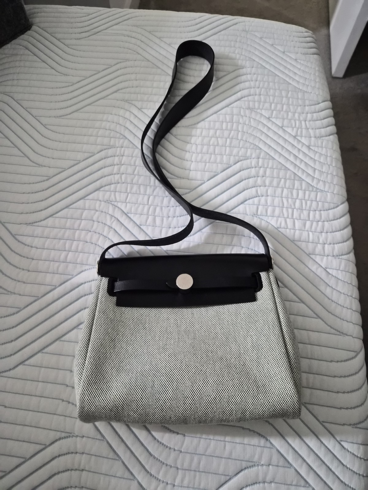 Authentic HERMES Herbag Zip Mini crossbody Bag 