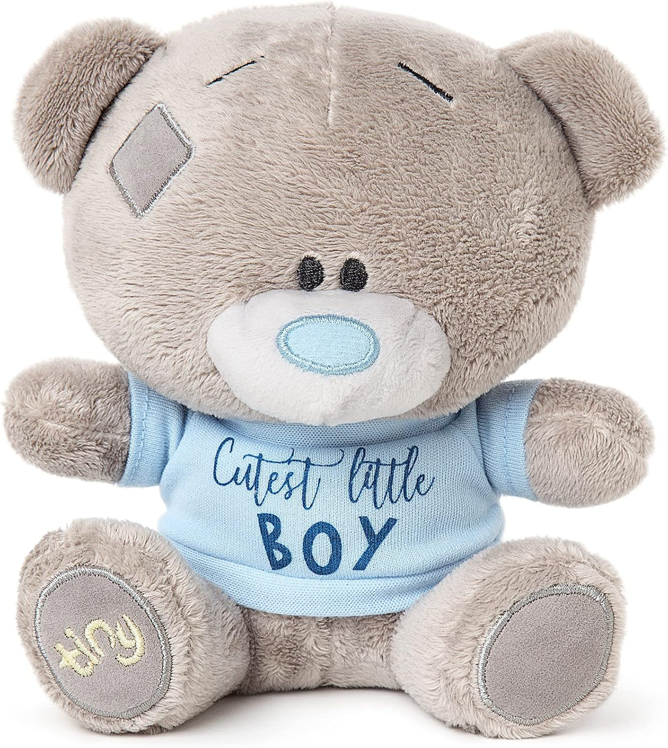 Me to You Tiny Tatty Teddy Cutest Little Boy Baby Bear, Blue,Grey