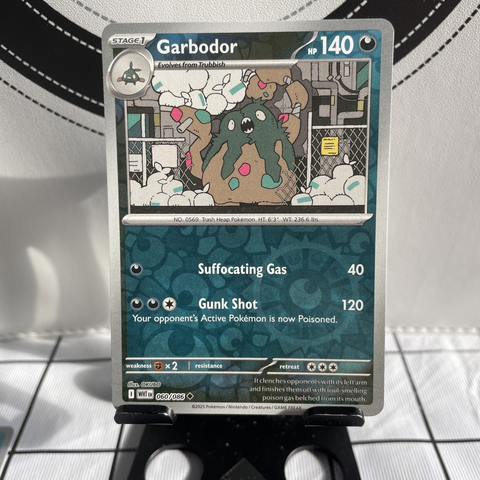 Pokémon TCG Garbodor 060/086 SV: White Flare Reverse Holo NM