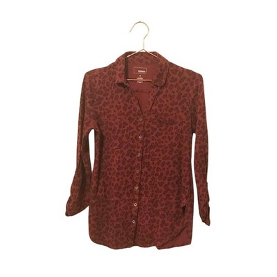 Sonoma Animal Print Button Down Top - Size Small