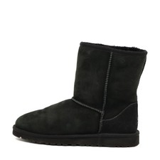 UGG Damen Classic Short Stiefel Schwarz Wildleder Mittel Warmfutter Boots EU 36