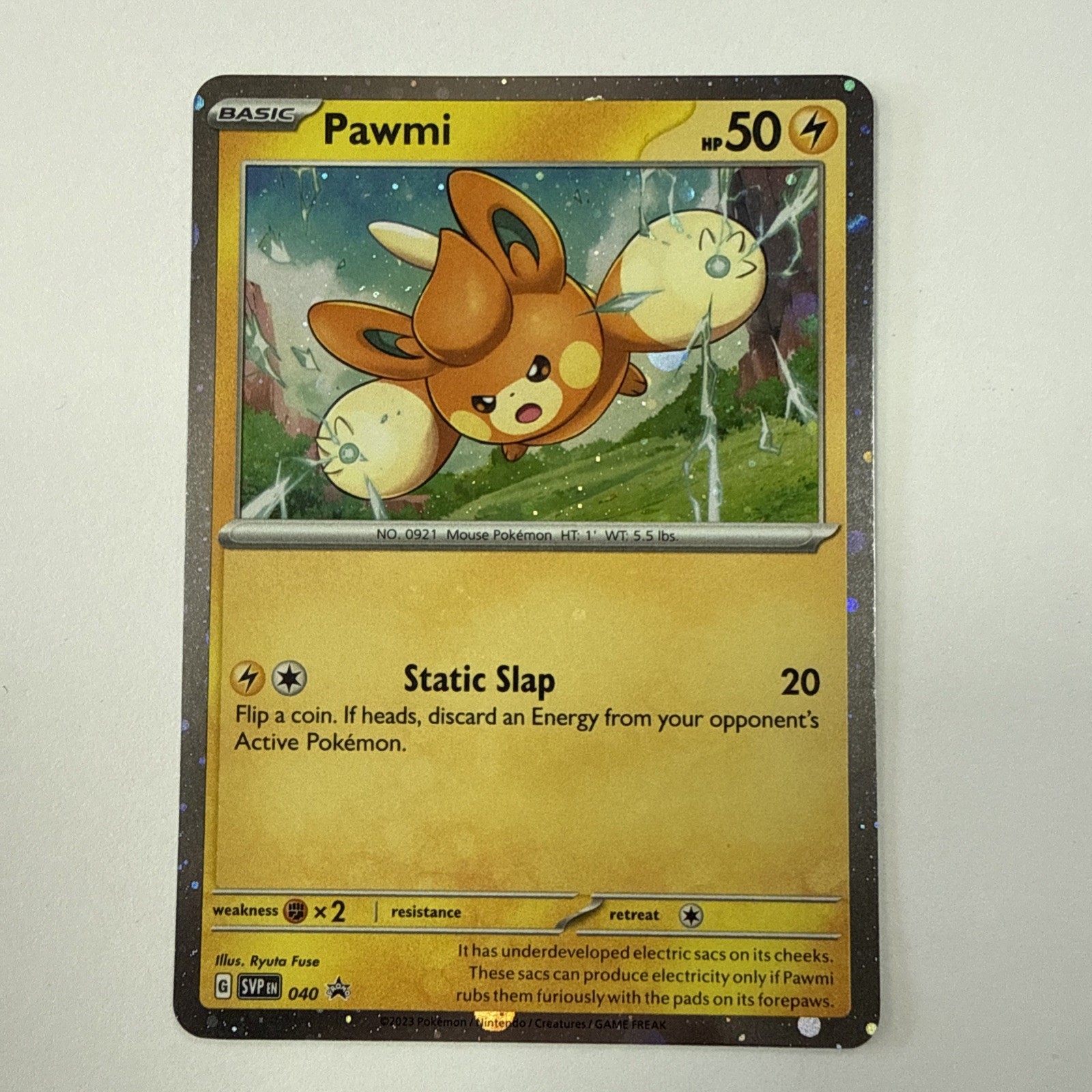 Pokemon TCG - Pawmi - S&V Black Star Promo - Cosmos Holo - SVP040 - Mint