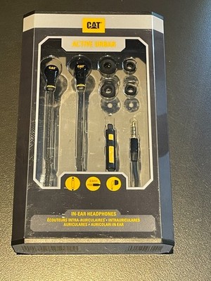 CAT Active Urban Rugged In-Ear Kopfhörer Ohrhörer - Schwarz - Neu & Originalverpackt