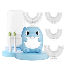 PVOGRT Kids Electric U Shaped Toothbrush,Kids 1 Count Pack of 1 , Blue Cup