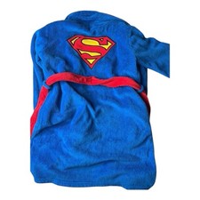 Superman Vintage Y2K Justice League Red/Blue Plush Robe Size M 8