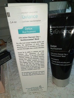 Exuviance Detox Mud Treatment Active Charcoal & Clay 3.4 oz SEALED NIB