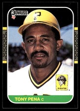 Tony Pena 1987 Donruss #115 Pirates MLB READ FREE SHIPPING AutographDen