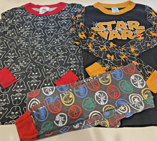 Hanna Andersson Boys Size 10 Mixed Star Wars and Marvel Pajamas
