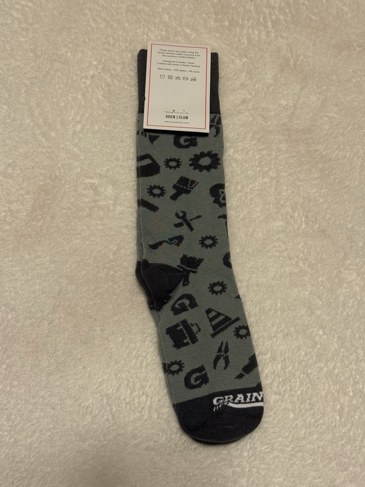 Grainger Gray Men’s Dress Socks By Sock Club