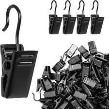 90PCS Small Curtain Clips Metal, Curtain Hook Clips Hooks for Décor Crafts Displ