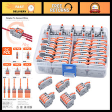 62Pcs Mini Lever Wire Connectors Kit - Compact Splicing Electrical Connectors 24