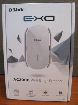 NEW D-Link WiFi Range Extender Plug EXO Mesh AC2000 DAP-1820