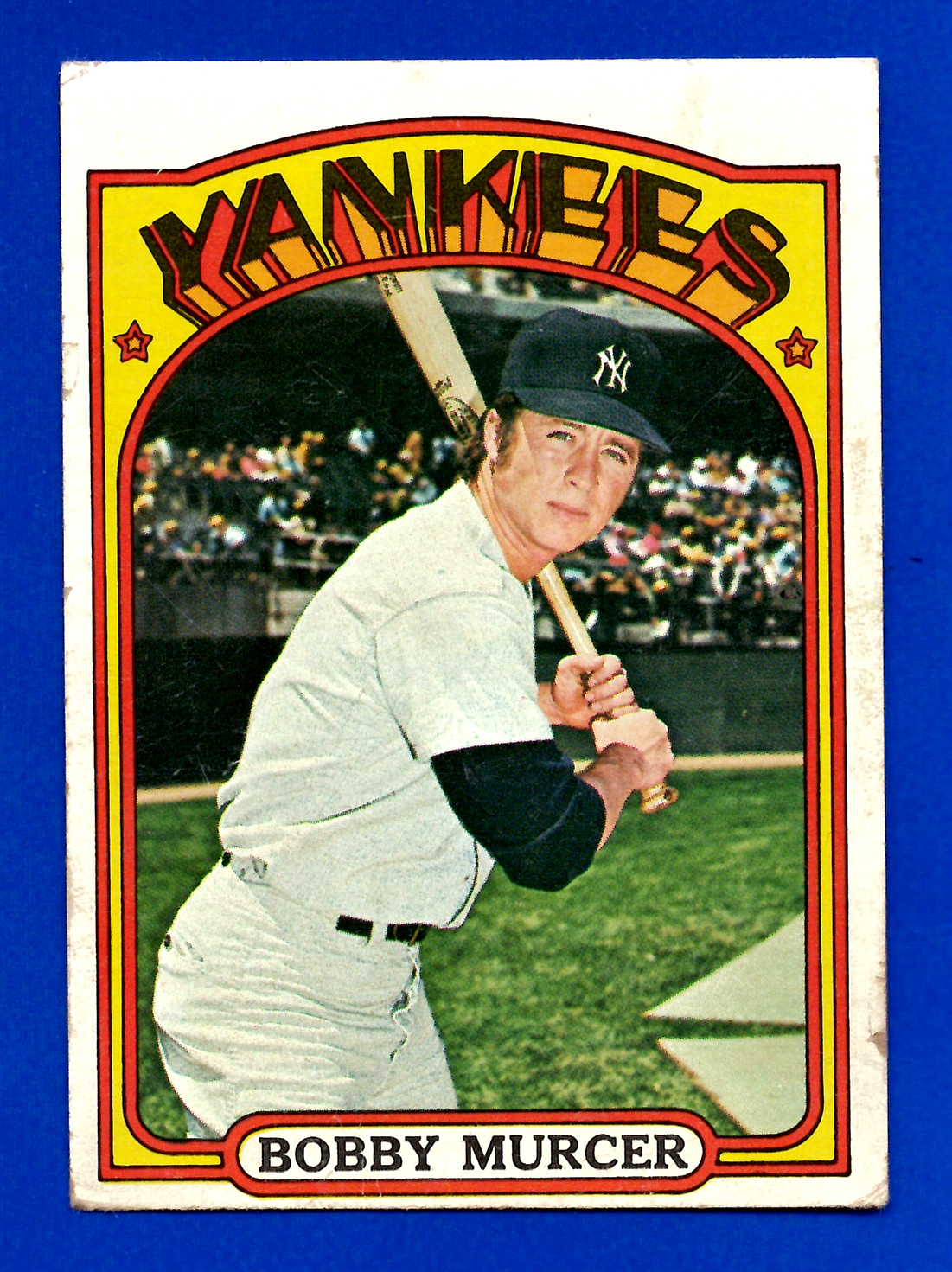 1972 TOPPS #699 BOBBY MURCER NEW YORK YANKEES HIGH NUMBER -- POOR -- CREASED