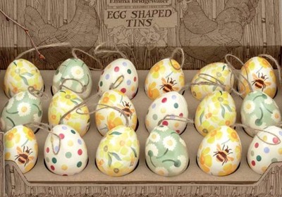 Emma Bridgewater Mini Dose Ostereier (4 assig) 69 x 52 x 52 mm mit Bändern