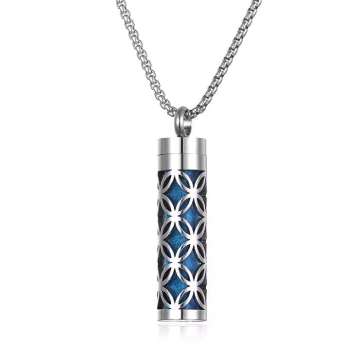 Scented Stainless Steel Aromatherapy Diffuser Pendant Necklace – High Quality