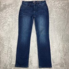 Riders by Lee Women's Midrise Straight Leg Dark Wash Denim Jeans Size 6M