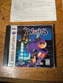 NIGHTS INTO DREAMS CONTROL PAD BUNDLE COMPLETE CIB Reg Card VGC Disc Sega Saturn