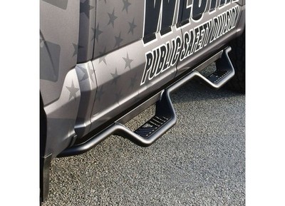 Westin 2015-2023 F150 F250 F350 SuperCrew Outlaw Drop Nerf Step Bars Textured