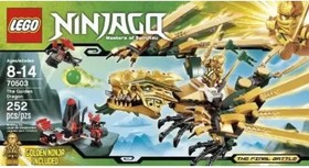 LEGO Ninjago 70503 The Golden Dragon Rare Retired 100% Complete Set