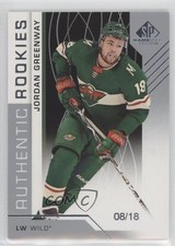 2018-19 Upper Deck SP Game Used Authentic Rookies 8/18 Jordan Greenway #137 2vh