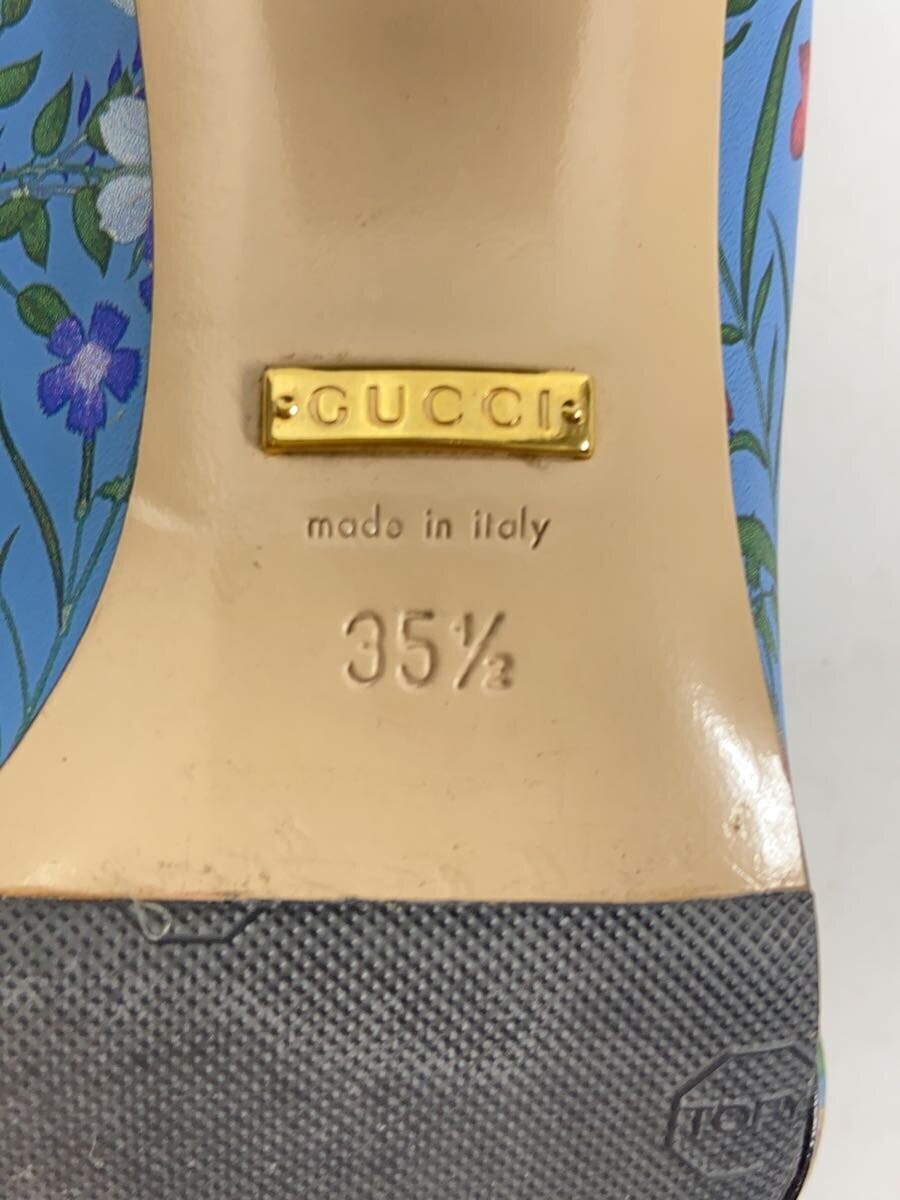 Gucci Mid Heel Pumps Blue With Logo Size 35.5 US About5.5 For Women thumbnail 24