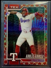 2026 Topps Series 1 - Adolis Garcia Red Spring Training /5 Color Match SSP!