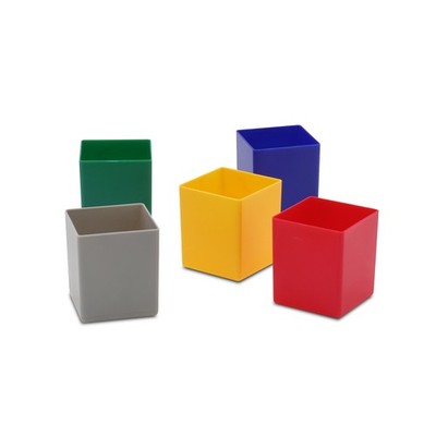 25 Koffer-Einsatzkästen E 63/1, 54x54x63 mm, aus hochschlagfestem Polystyrol
