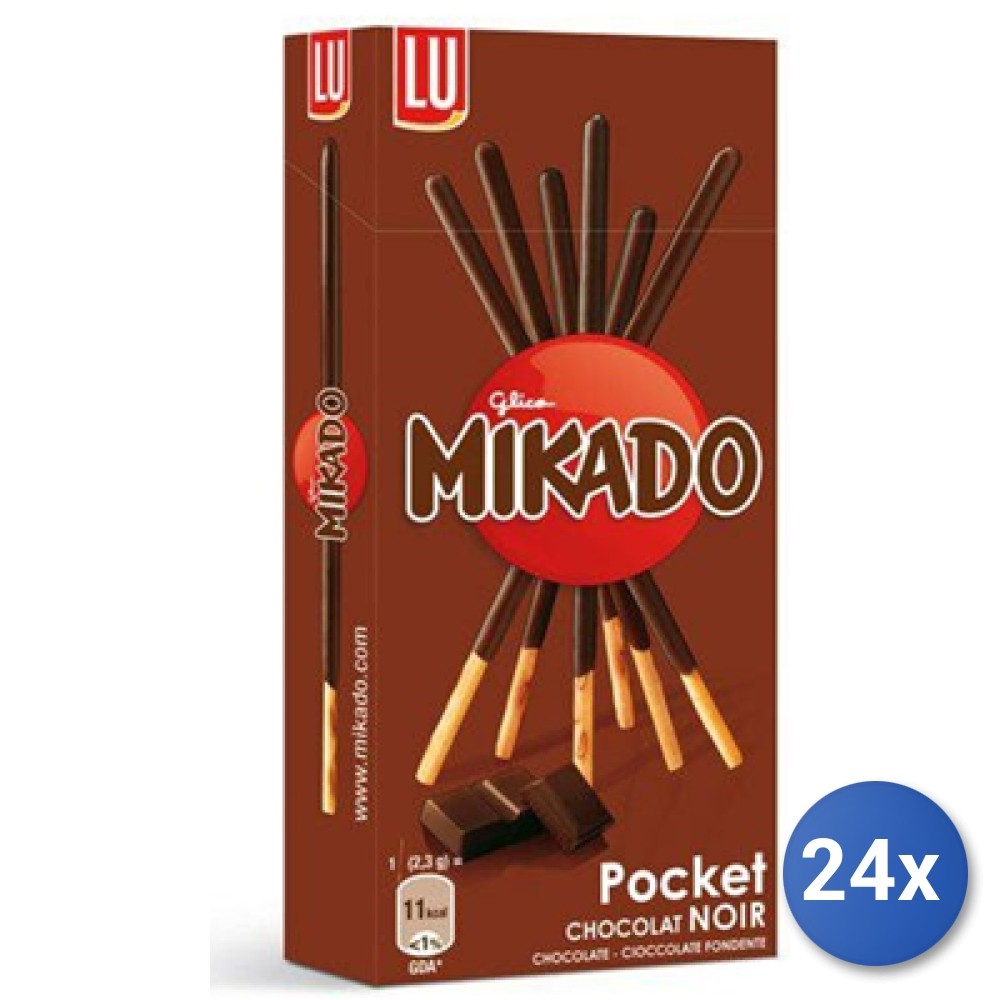 24x Multipack Saiwa Mikado Chocolate Fondant Cookies 39g