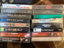 16 Hip Hop Rap Tape LOT Notorious BIG Mary J Blige Bell Biv Devoe Ginuwine TLC