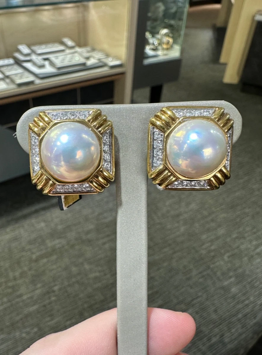 Orecchini Di Lusso Perle Bianche In Oro Giallo | Acquisti Online Su - Foto 3