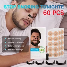 60PCS Magnetic Nasal Breathing Nose Dilators Nasal Strips Nasal Clip Starter Kit