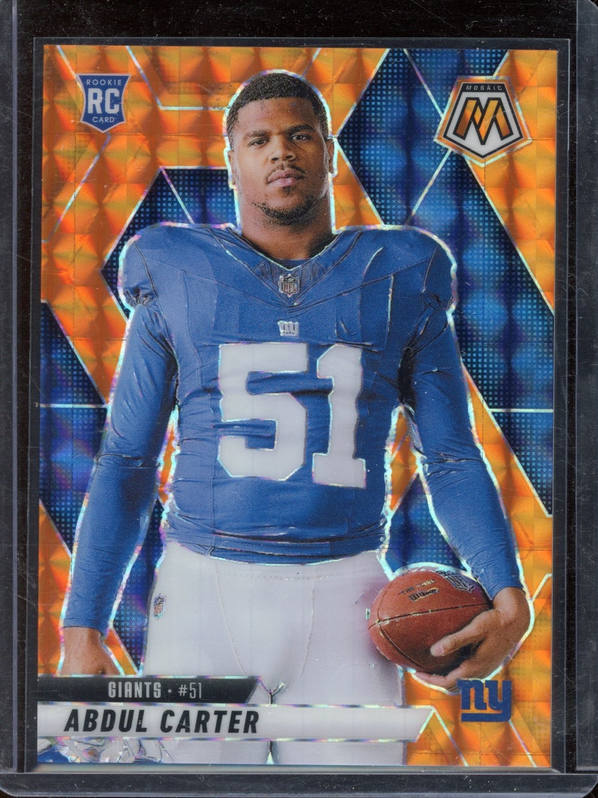 2025 Mosaic Abdul Carter Orange Mosaic VARIATION RC SP /199 #282