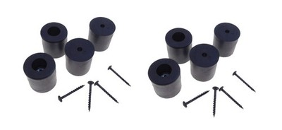 (8 PACK) PENN ELCOM 9145 Amp / Case / Cabinet Rubber Foot Bumper 1-1/2'' X 1-1/2''