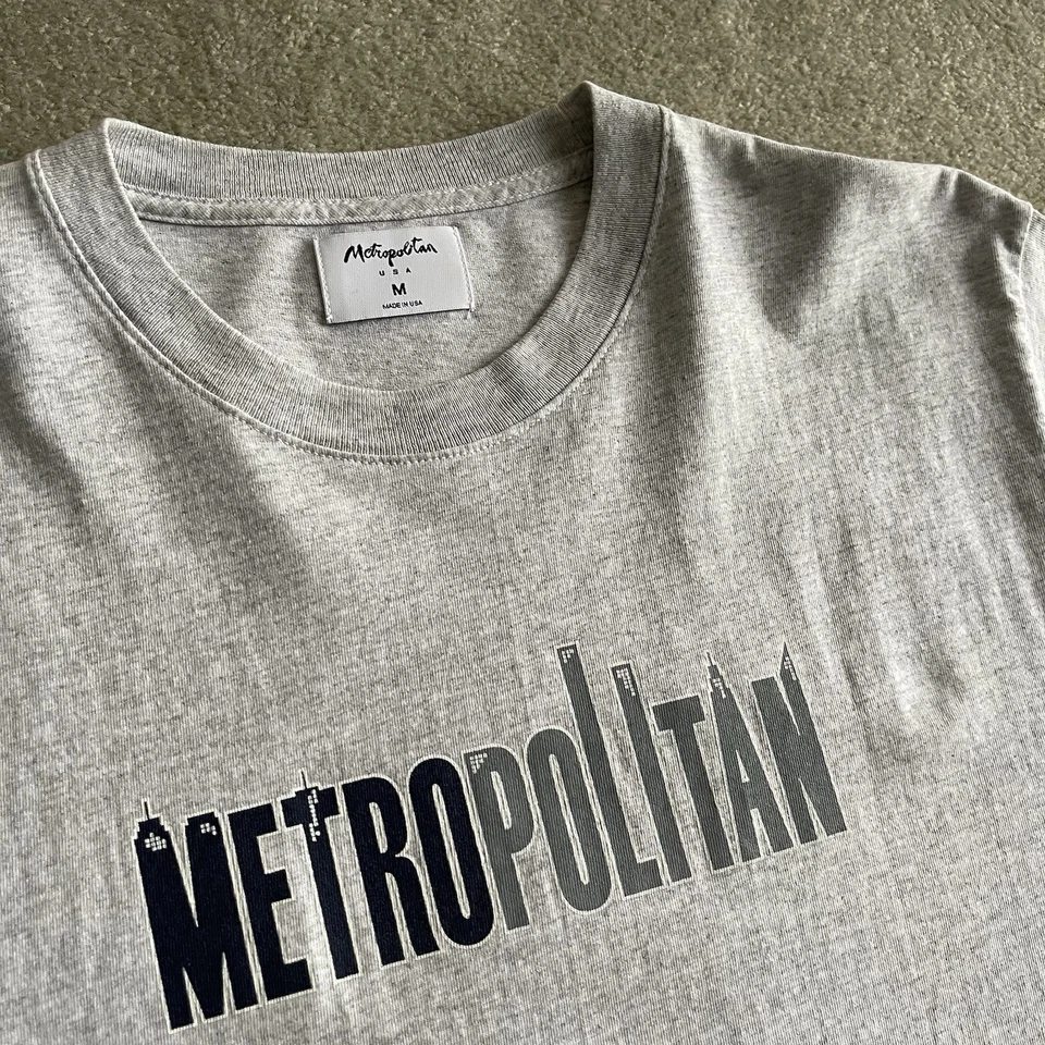 Metropolitan USA NYC Monopatín Streetwear Skyline Logo HUF Camiseta Gris Talla M Foto 2 de 4