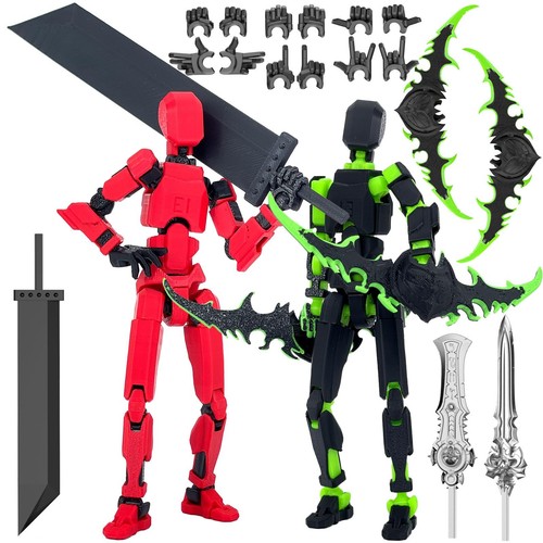 (Assembly Completed) T13 Action Figure Set, Titan 13 Robot Action Figure 3D P...