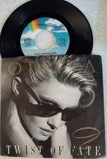OLIVIA NEWTON JOHN - Twist Of Fate/Take A Chance w/John Travolta, 45 EX, PS VG+