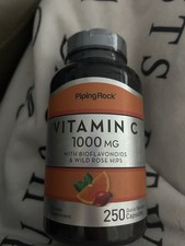 Vitamin C Chewable 1000mg  250 Capsules  Vegetarian  by Piping Rock