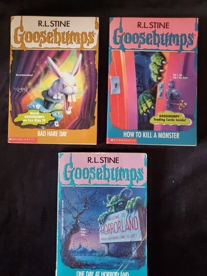 Goosebumps Lot: BAD HARE DAY, HOW TO KILL A MONSTER , ONE DAY AT HORRORLAND