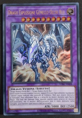 BLAUÄUÄUGIGER ZWILLING EXPLOSIONSDRACHE Ultra Rare Italienisch (2020) LCKC-IT058 YUGIOH