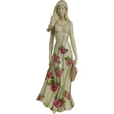 Benaya Lady Figurine Ceramic Decorative Collectable Floral Design 2006 Preloved