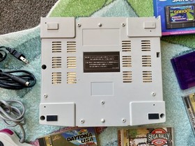 SEGA Saturn HST-3220 Boxed + 3 Games + New Saroo Card, REGION FREE!!!