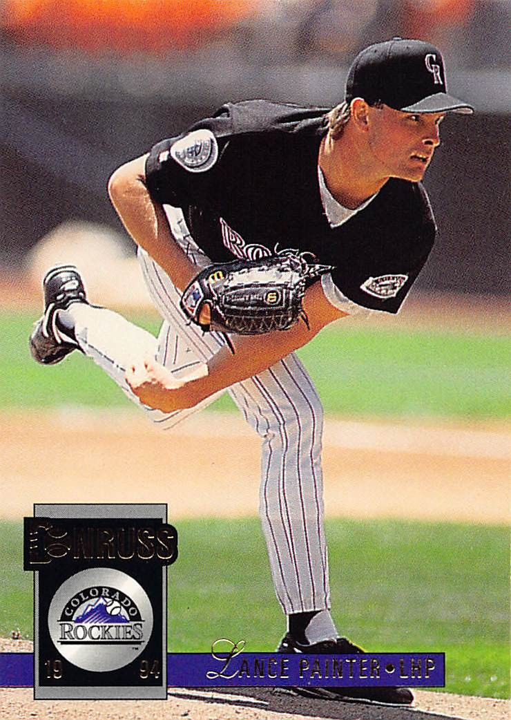 Lance Painter 1994 Donruss 474 Colorado Rockies Baseball Card