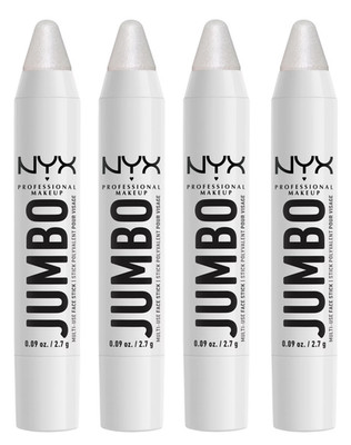 NYX Jumbo Multi-Use Face Stick, JHS02 Vanilla Ice Cream (Pack of 4)