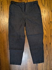 Muji Japan Men  s Charcoal Grey Linen Pants   Medium