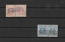 Serbia Serbia Minr. 2-3# Pairs Stamped Box Stamps
