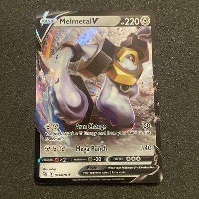 pokemon go set rarest cards Pokemon TCG Melmetal V 047/078 Ultra Rare Metal Holo Pokemon Go NM-M