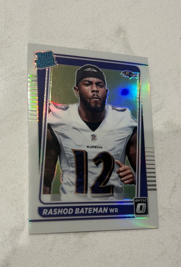 2021 Panini Donruss Optic - Rated Rookie Rashod Bateman #210 Holo Variation