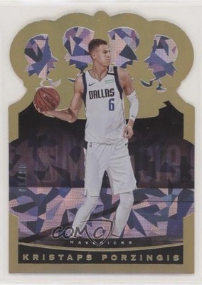 2020-21 Panini Crown Royale Gold Crystal 8/10 Kristaps Porzingis #60 01su