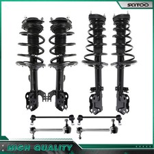 For 2012-2017 Toyota Camry Front Rear Struts Spring Sway Bars Suspension Kit
