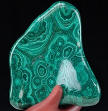 Malachite Slab Raw Crystal Polished Gemstone Free Form